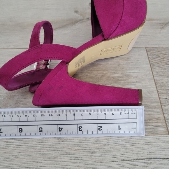 BRASH Suade Magenta Fusia Purple PinkPlatform Heels US8.5 - Picture 3 of 13